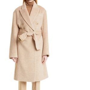 Vince Belted Peak Lapel Coat - excellent condition